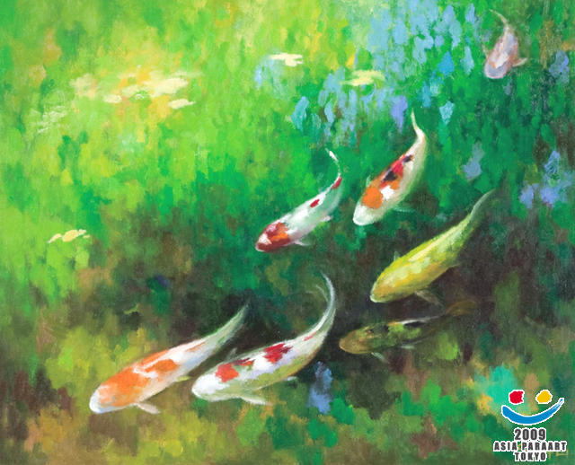 池の魚