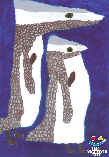 皇帝ペンギンの親子