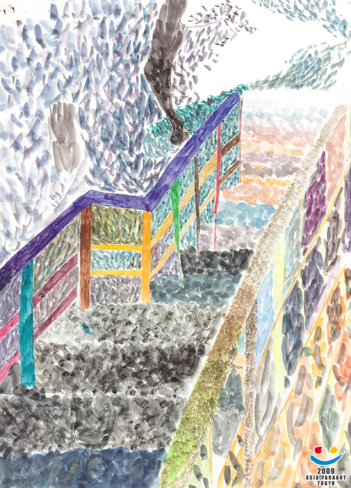 the stairs