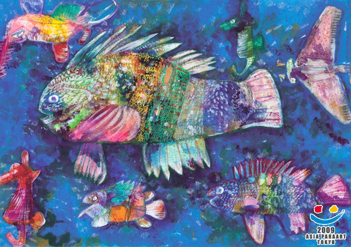 虹色の魚達